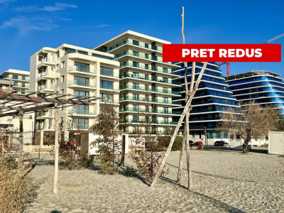 Mamaia Nord Prima linie la plaja, vedere la mare! Apartament mobilat complet